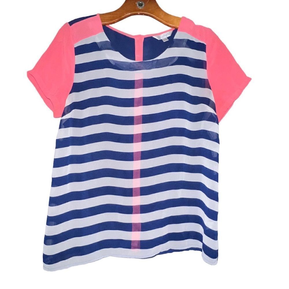 Charming Charlie Polyester Semi Sheer Blouse M